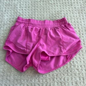 sonic pink lululemon shorts